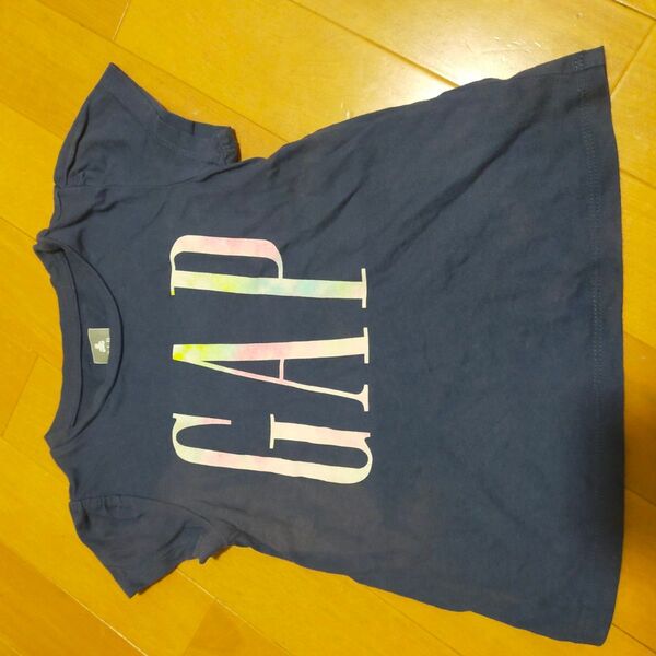 Tシャツ 半袖Tシャツ ギャップ GAP ネイビー 105cm 4years 4才 ロゴ 保育園 洗い替え 部屋着