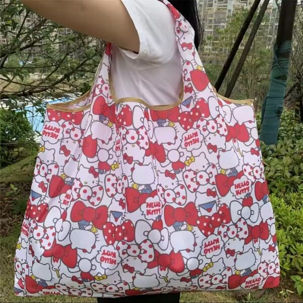 ハローキティ エコバッグ ④ サンリオ 62×55cm 折り畳み キティちゃん