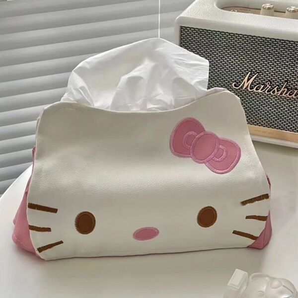 ハローキティ 顔型 ティッシュカバー ティッシュケース サンリオ キティちゃん