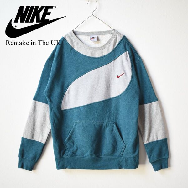 【NIKE/ナイキ】ヴィンテージスウェット パッチワーク L 希少 再構築
