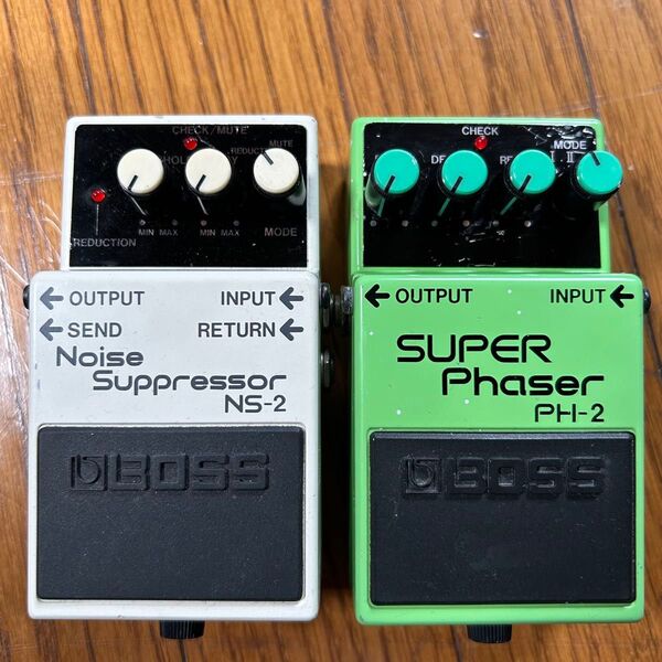 ※ジャンク扱い BOSS SUPER Phaser PH-2/Noise Suppressor NS-2 ボス セット まとめ売り