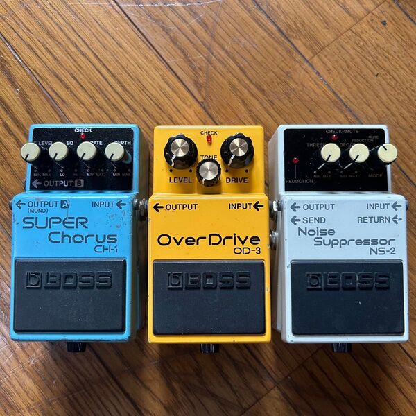BOSS Over Drive OD-3 SUPER Chorus CH-1 Noise Suppressor NS-2/ボス