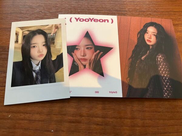 tripleS ASSEMBLE25 ユヨン ビジュアルカード タワレコ特典 ポラロイドフォトカード Yooyeon