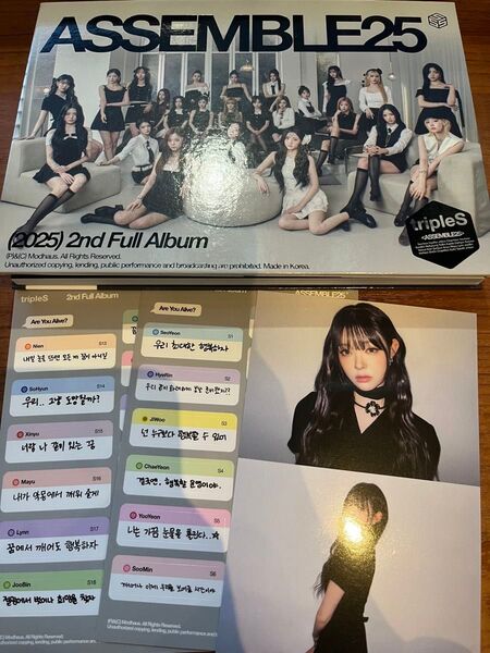 tripleS ASSEMBLE25 リン フォトプリント アルバム ステッカー CD Lynn