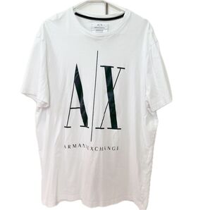 メンズ ARMANI EXCHANGE Tシャツ ホワイト Lサイズ アルマーニエクスチェンジ