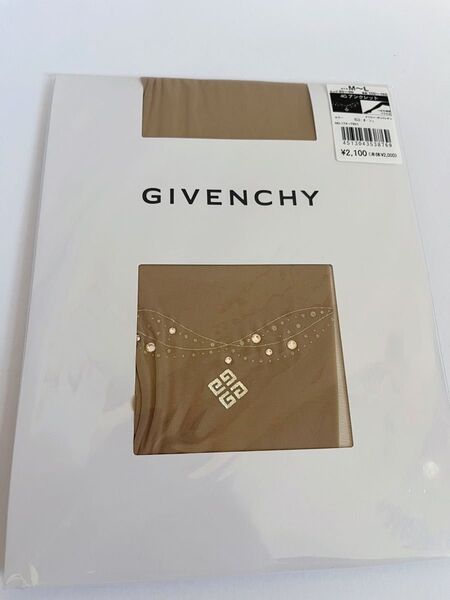 GIVENCHY ベージュ アンクレットタイツ/ストッキング M〜L 新品未開品 スワロフスキー 結婚式 パーティY2K