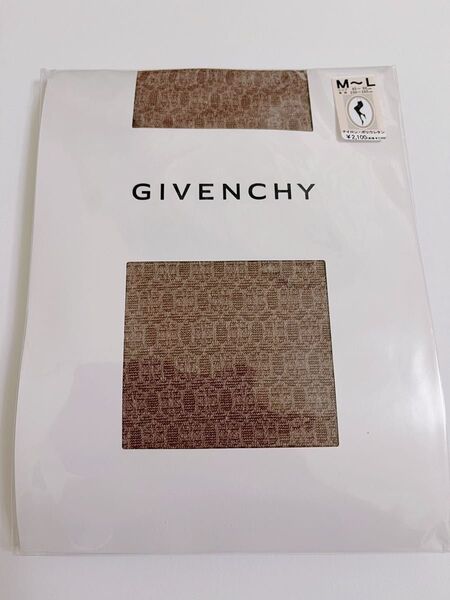 GIVENCHY ブラウン 柄タイツ/ストッキング M〜L 新品未使用 パーティ ジバンシー