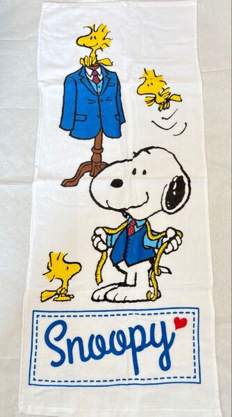 【新品未使用】SNOOPY スヌーピースーツ柄タオル フェイスタオル