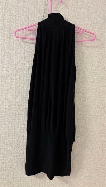 wet seal ミニワンピース ノースリーブ 黒 S