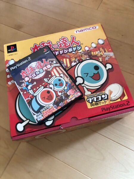 プレイステーション2 太鼓の達人 タタコンとソフトあっぱれ三代目のセット ナムコ