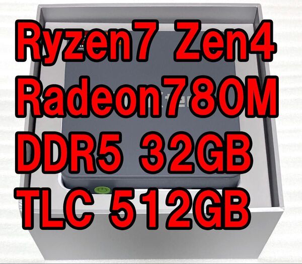 GMKtec NucBox K6 AMD Ryzen 7 7840HS Radeon 780M 32GB ミニPC