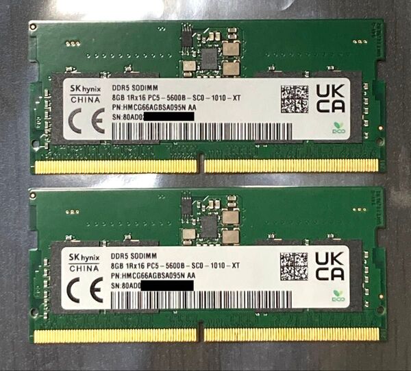 SK hynix 16GB (8GBx2) DDR5-5600 PC5-44800 SODIMM