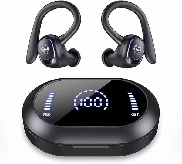 Bluetooth ヘッドセット 耳掛け式イヤホン bluetooth5.3 ワイヤレス イヤホン カナル型 スポーツ向け