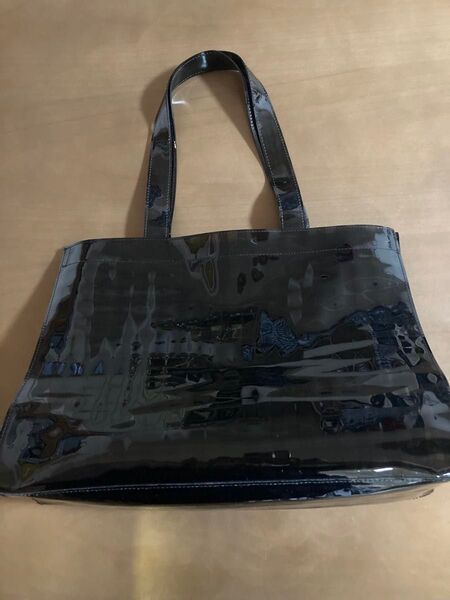 ギンガムチェックビニールトートバッグ ROPE' PICNIC PASSAGE ロペピクニック ブラック