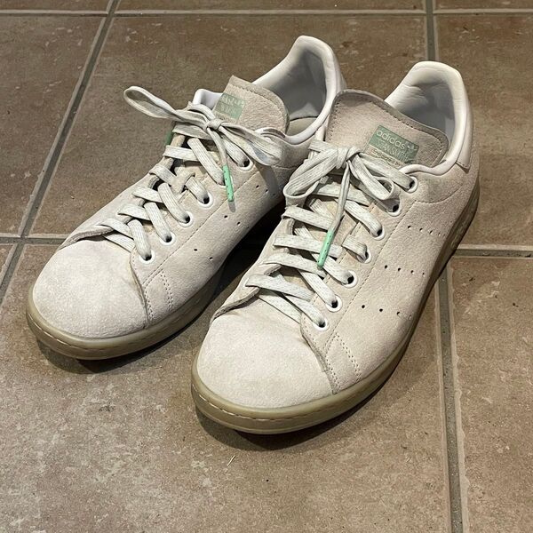 adidas FW2639 スタンスミス スウェード/ホワイト×グリーン 26.5cm