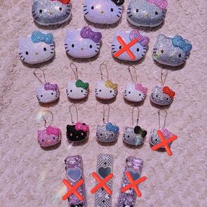 キティデコケース*デコキャップキーホルダー