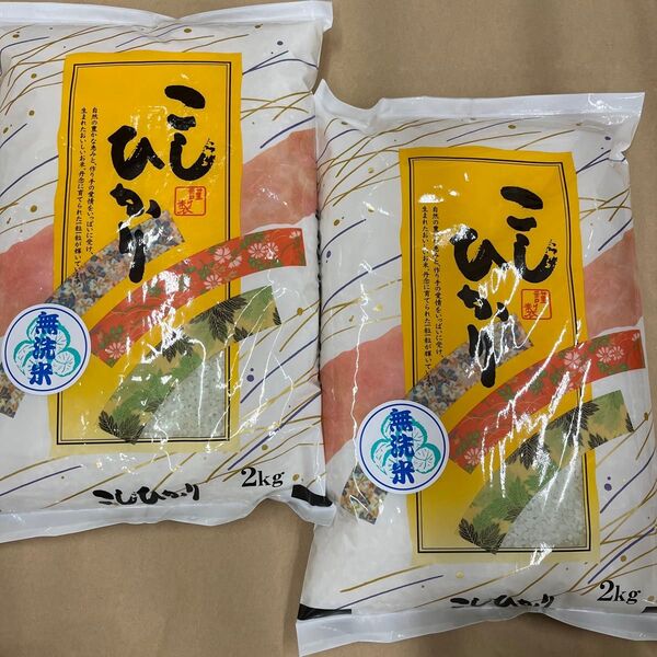 岡山県産 コシヒカリ 無洗米 令和6年産 2kg×2(4kg)