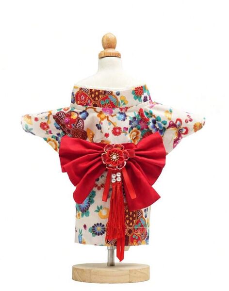 新品 ペット用 犬用 猫 着物 ワンちゃん着物