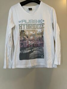 RUSS-K 長袖Tシャツ ホワイト　Mサイズ メンズ