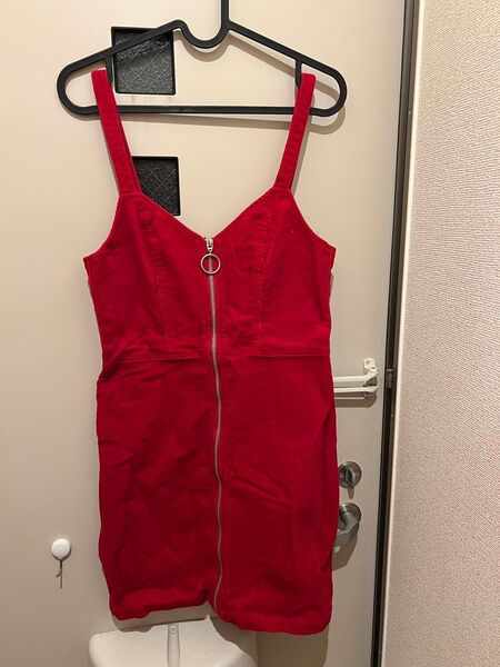 H&M ジャンパースカート レッド