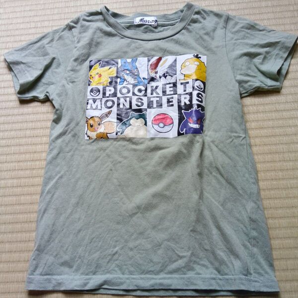 ポケットモンスター プリントTシャツ 130cm グリーン