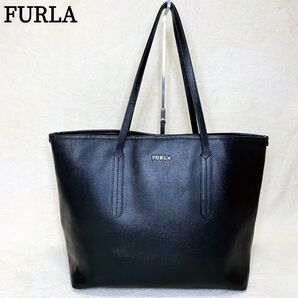 FURLA フルラ アリアナ トートバッグ 肩掛け レザー ブラック A4 大容量