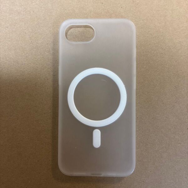 スマホケース iPhoneケース iPhone16e magsafe 半透明 乳白色