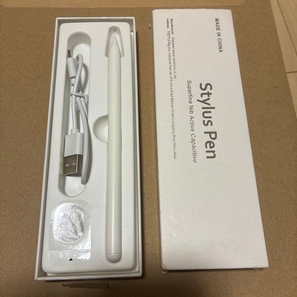 中古 スタイラスペン タッチペン ホワイト iPad