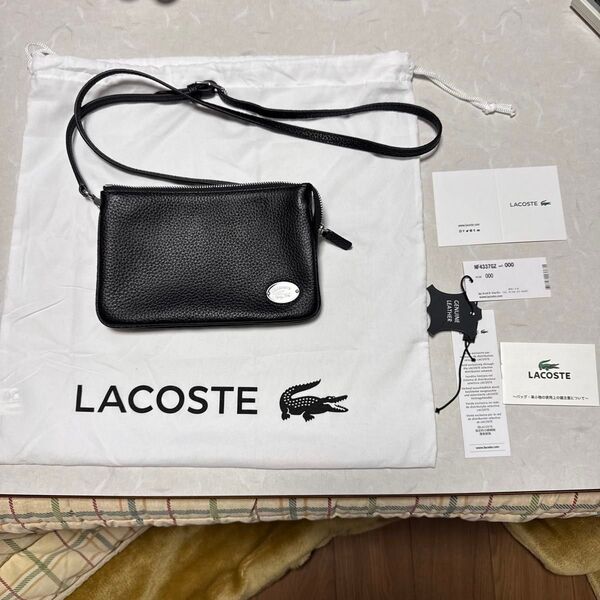 ラコステ DOUBLE FLAT CROSOVER ブラック 中古美品