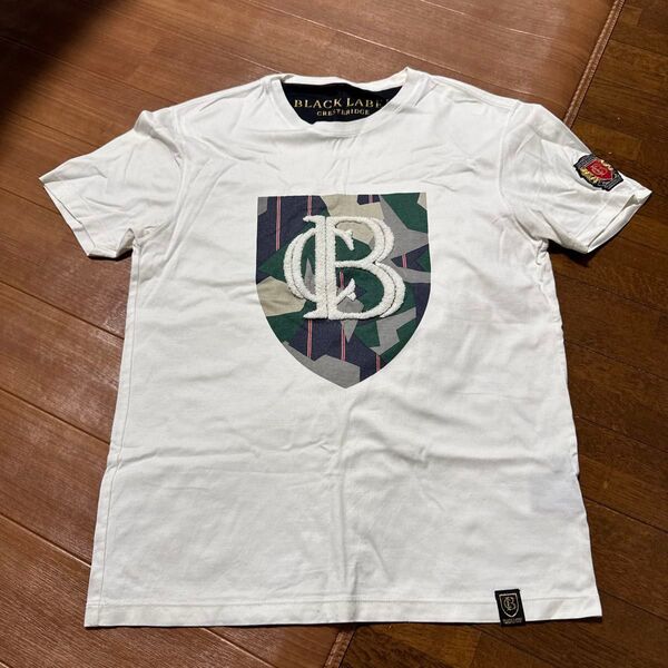ブラックレーベルクレストブリッジ 半袖Tシャツ 白 サイズ2(M)中古品