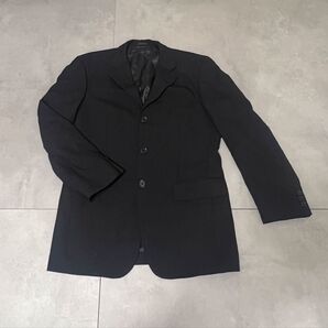 VISARUNO テーラードジャケット 古着 ブラック 無地
