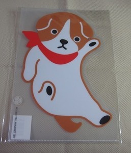 徳川美術館●クリアファイル 毛作り人形　犬