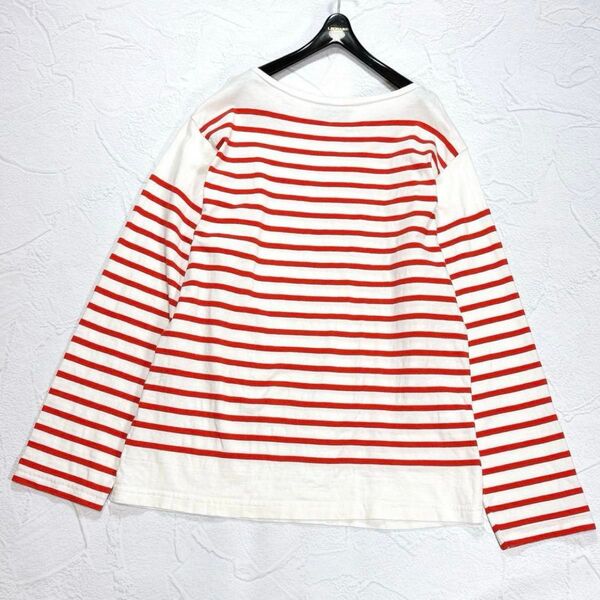 ☆美品☆OUTIL ウティ バスクシャツ ボーダー フランス製 コットン 1 カットソー ロングTシャツ オーバーサイズ