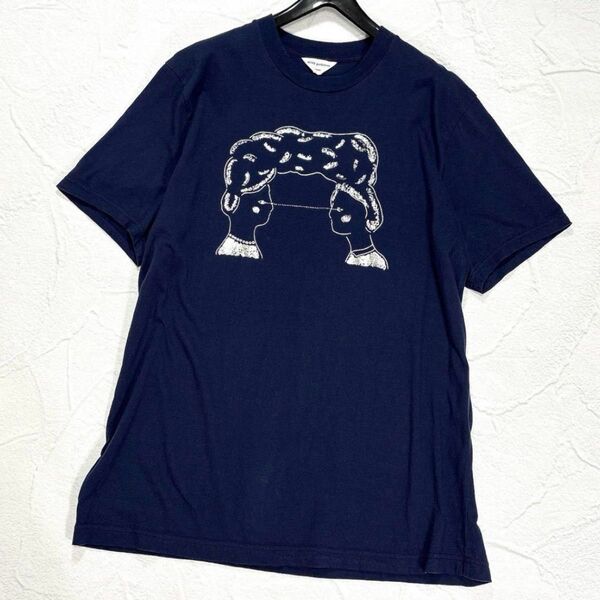 ミナペルホネン イシンデンシン Tシャツ カットソー Lサイズ コットン minaperhonen ishindenshin