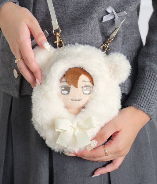 【15cmぬい推奨サイズ】推し活 ぬいぐるみ ぬい活 ぬい服 着せ替え おくるみ 2way ボア ぬいショルダー