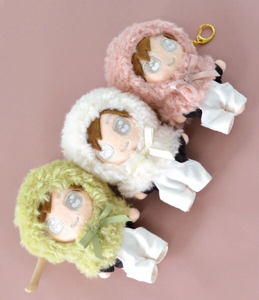 推し活ぬいぐるみぬい活ぬい撮り kpopdoll ドール ぬい服 着せ替え 10cmぬい ポンチョ だんご 三色団子 キーホルダー