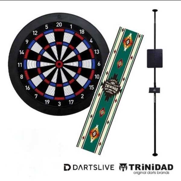 ダーツライブホーム+ポールスタンド+マット(TRiNiDAD)の3点セット