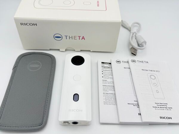 【極上美品】RICOH THETA SC2 ホワイト R03030 リコー シータ 360度カメラ