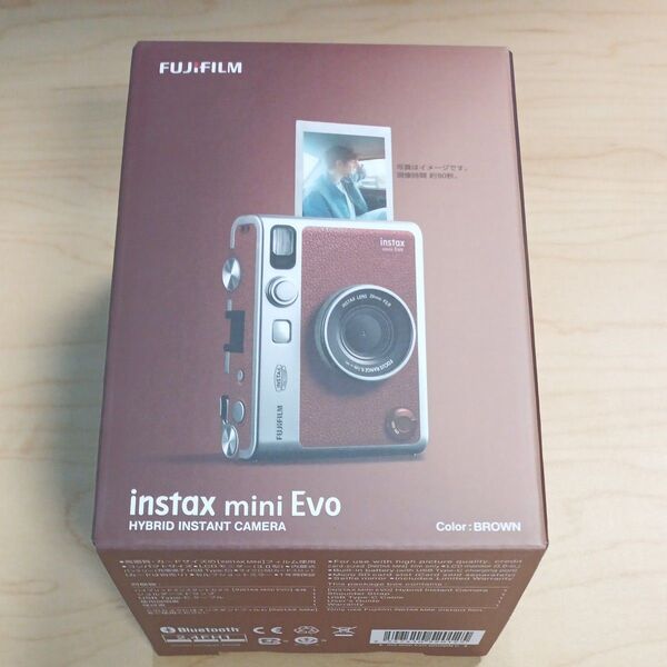 新品未開封 フジフイルム インスタントカメラ instax mini Evo 「チェキ」BROWN