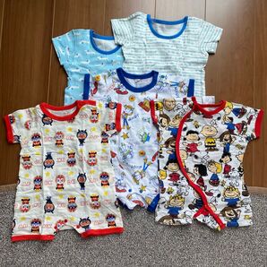 ベビー服 セット カバーオール ロンパース 60 70サイズ