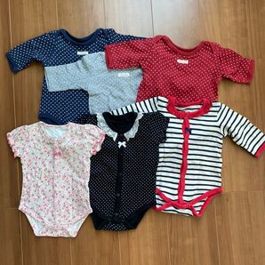 ベビー服 ロンパース 6着 まとめ売り 女の子 60~70サイズ