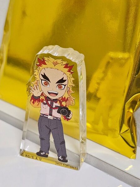 東京ドームシティ 鬼滅の刃 クイズラリー クリア景品 ミニアクリルブロック アクスタ ラクーア 煉獄杏寿郎