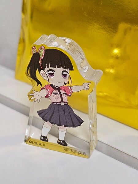 東京ドームシティ 鬼滅の刃 クイズラリー クリア景品 ミニアクリルブロック アクスタ ラクーア 栗花落カナヲ