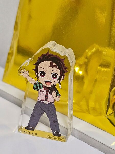 東京ドームシティ 鬼滅の刃 クイズラリー クリア景品 ミニアクリルブロック アクスタ ラクーア 竈門炭治郎
