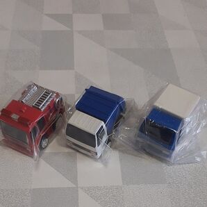 ちびっこチョロQ 3個セット 消防車 ゴミ収集車 運搬車