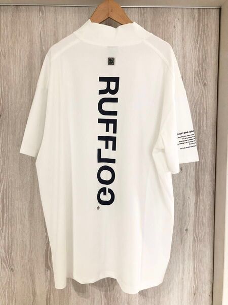 RUFFLOG GOLF VERTICAL LOGO MOCK TEE モックネック サイズXXL