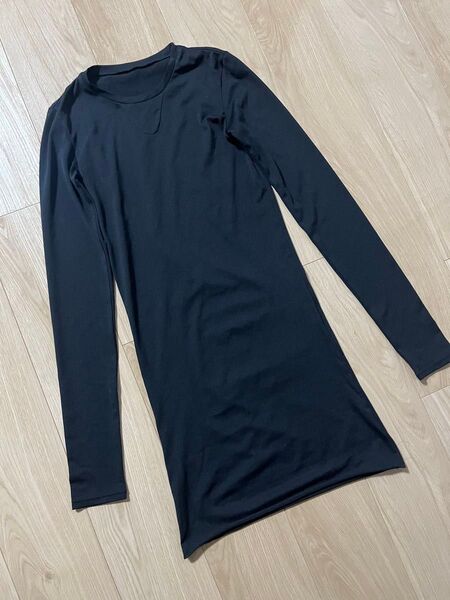 ゴーシュ 長袖 カットソー 黒 Tシャツ