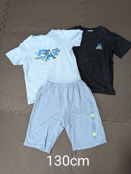 ポケモン ルカリオ Tシャツ 短パン セット ユニクロ GU 130cm
