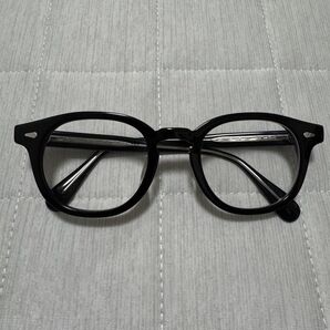 新品未使用 美品 zoff ZF241022-14E1 メガネ 度入り 変更可能 黒縁