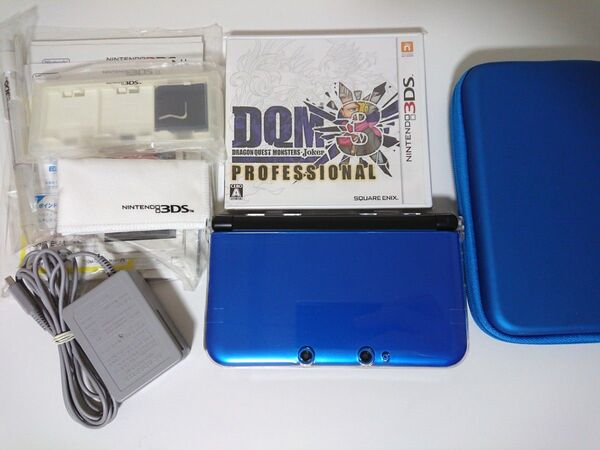 ニンテンドー3DSLL ブルーブラックドラゴンクエストモンスターズジョーカー3 プロフェッショナル 美品